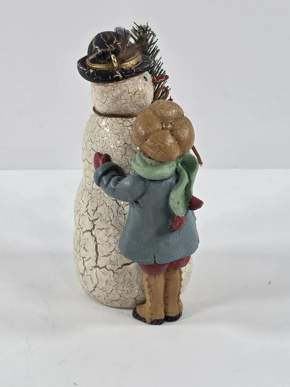 Hallmark A Very Merry Snowman Keepsake Ornament 2003 Crackled Finish